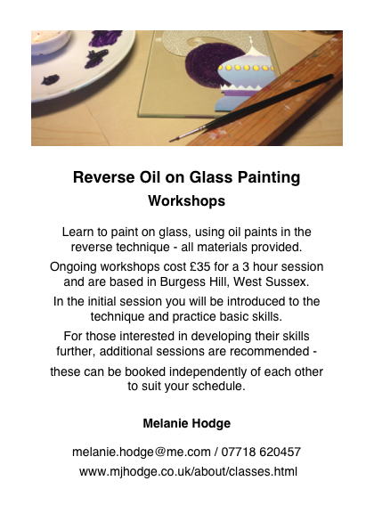 A5 Reverse Glass Painting Flyer